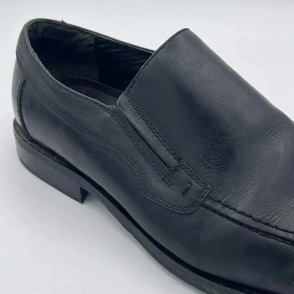 Natha Studio Leather Slip On Loafers, black